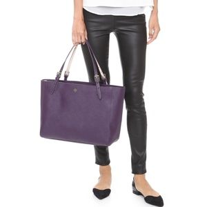 Tory Burch Purple York Tote